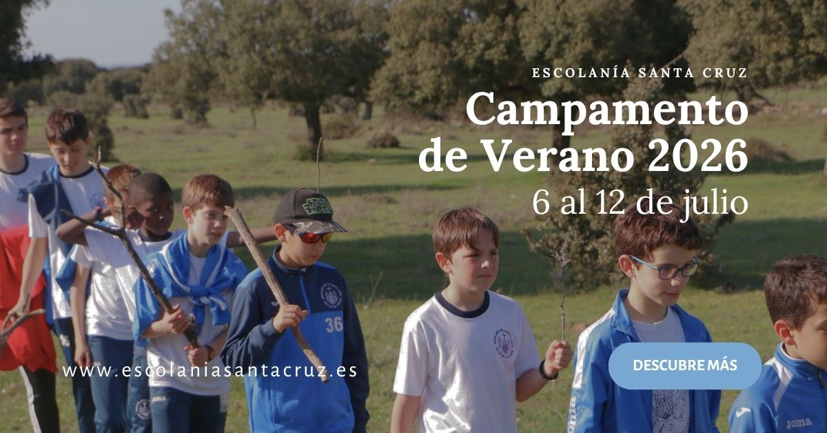 cartel publicitario Campamento Escolanía